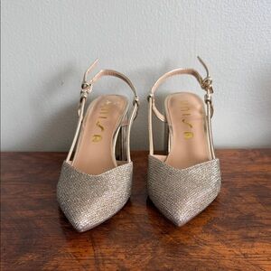 Unisa Women's Glittering Silver Heels